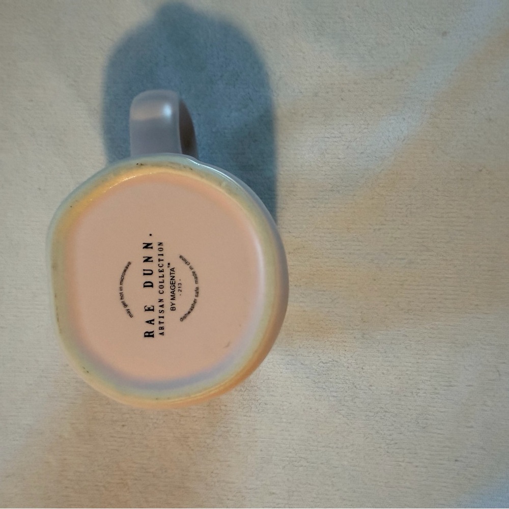 Rae Dunn light Pink Ceramic Mug